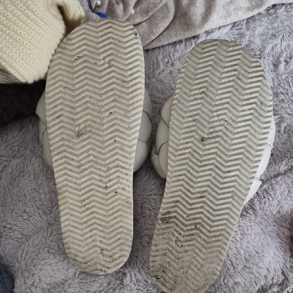 H&M Women's Beige Braided Slide Sandals - Picture 3 of 4